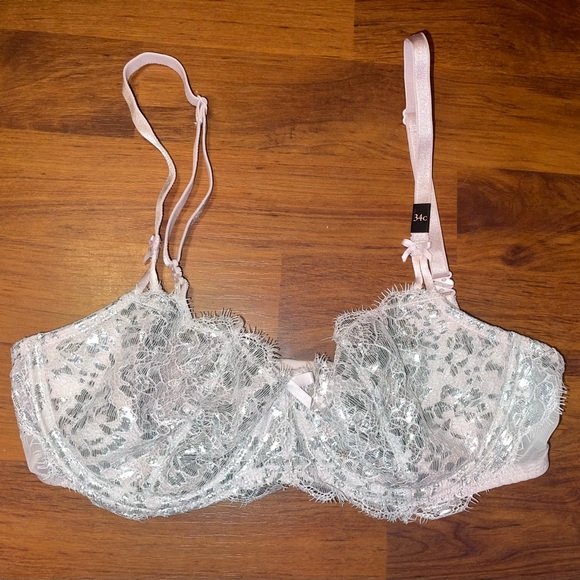 Victorias Secret Dream Angels Wicked Unlined Lace Balconette Bra - Picture 2 of 4